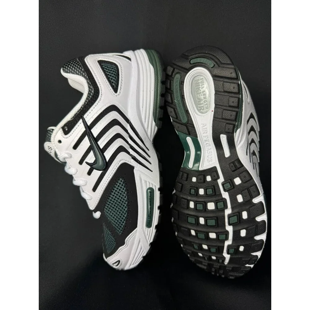 H105- SIZE 6 WOMENS NIKE AIR PEGASUS 2005 WHITE/VINTAGE GREEN-BLACK HQ5718 102 - Picture 4 of 10